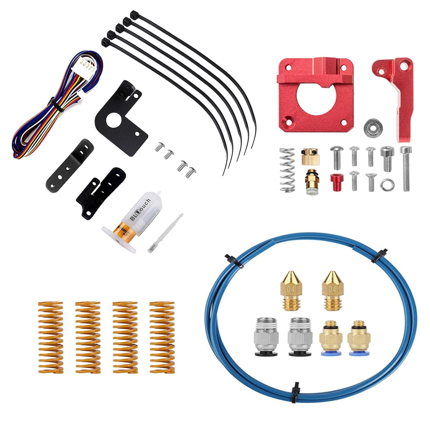 Auto Bed Leveling Sensor Kit with PTFE Bowden Tubing, Aluminum Extruder, 0.4mm Nozzle A41193