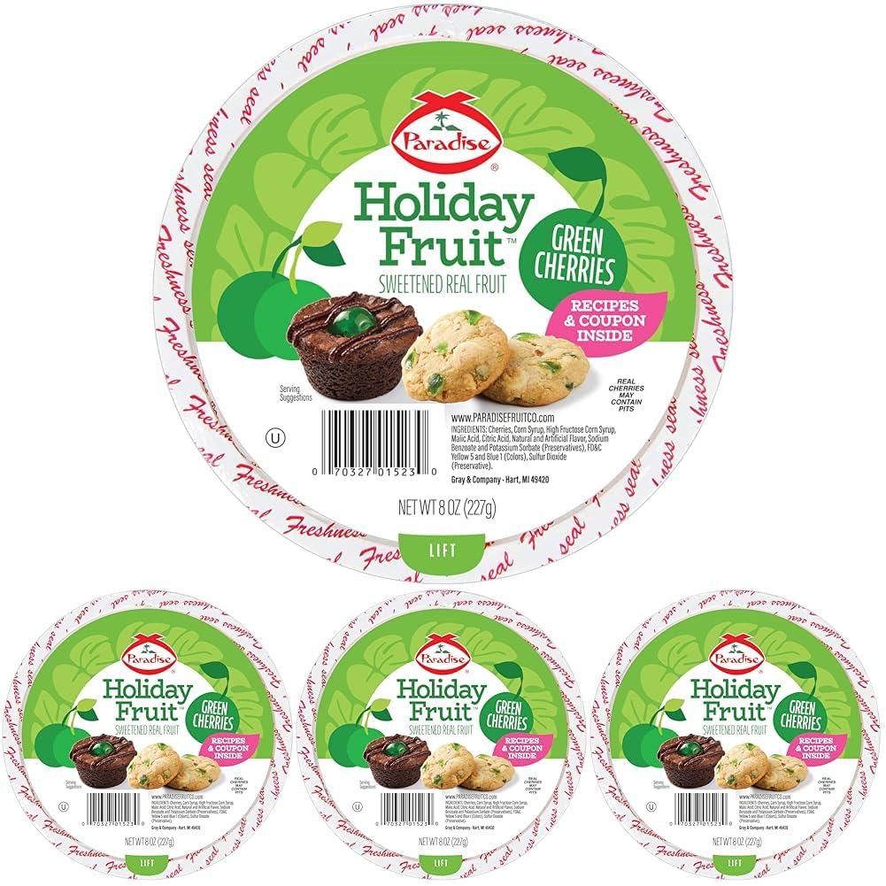 Pack of 4 Green Cherries K501065