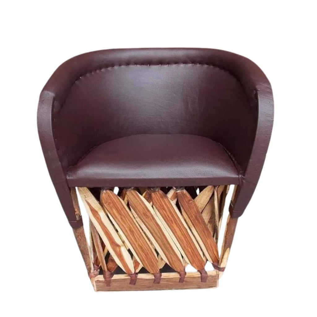 Chocolate Color Mexican Traditional Style Chair P50887