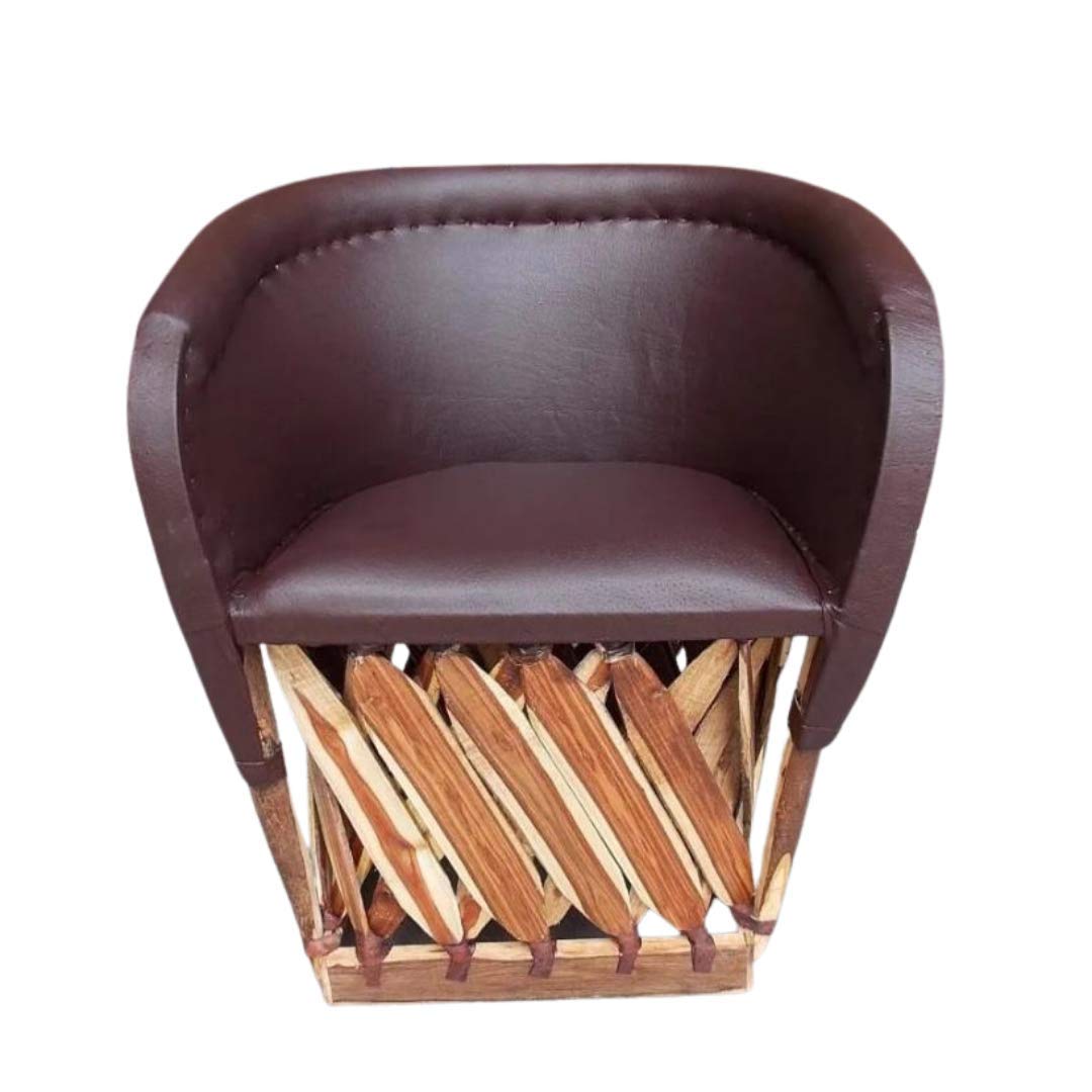 Chocolate Color Mexican Traditional Style Chair P50887