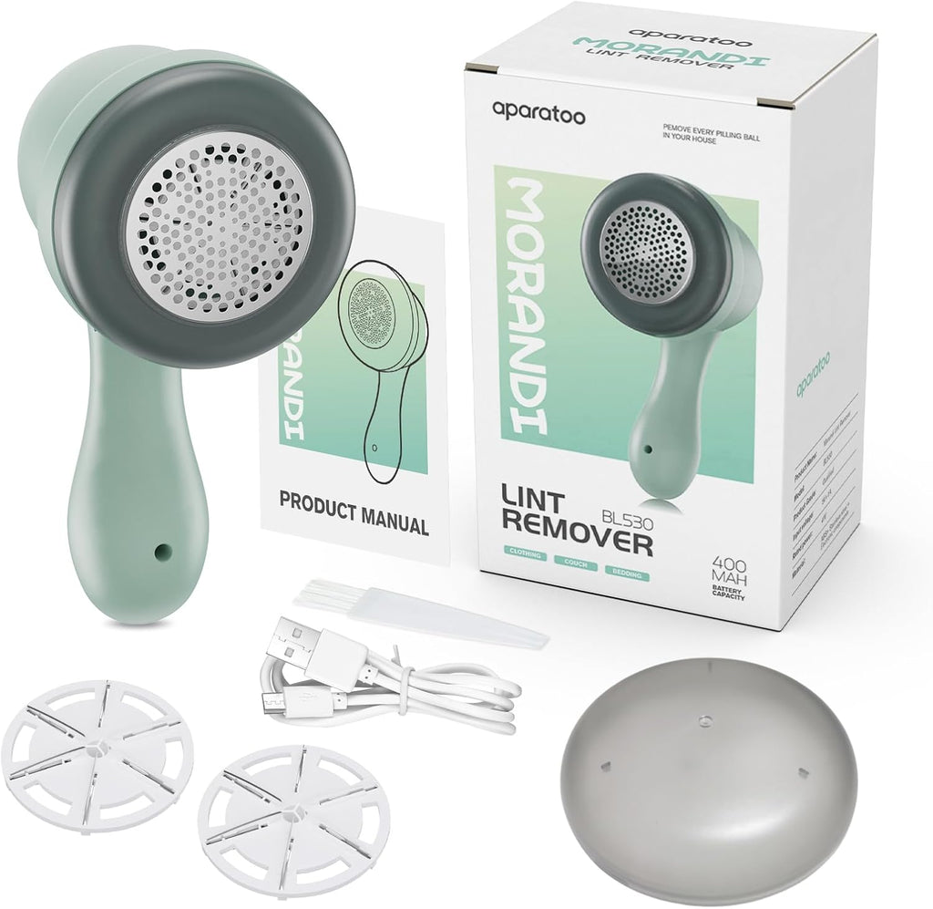 Electric Fabric Shaver with 2 Replaceable Stainless Steel Blades Q7627