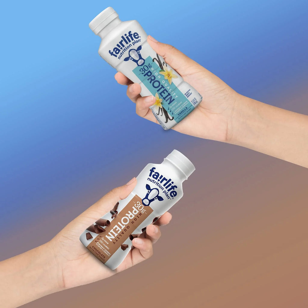 High Protein Shake Bottles 12 pk - Vanilla & Chocolate - 2g Sugar, 150 Calories S268526