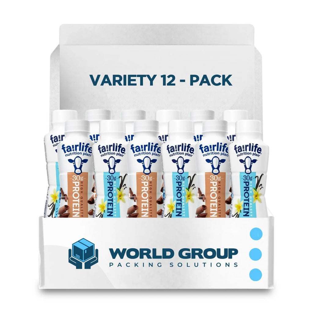 High Protein Shake Bottles 12 pk - Vanilla & Chocolate - 2g Sugar, 150 Calories S268526