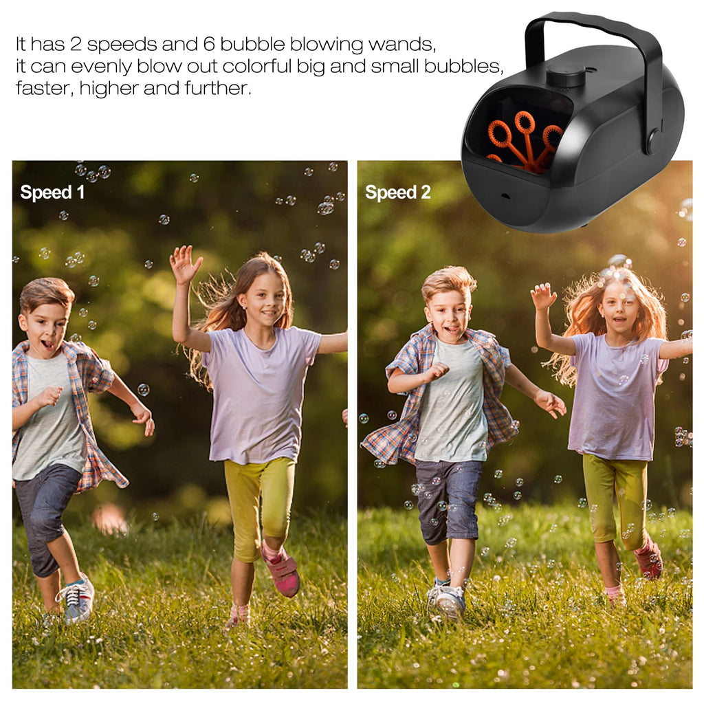 Portable Rechargeable Bubble Machine Y85674