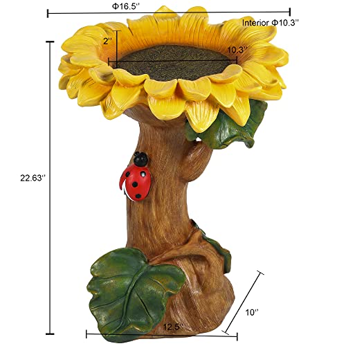 Powder Blue Ceramic 20-in Tall Birdbath O515942