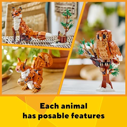 Red Fox Forest Animals Building Toy V515940