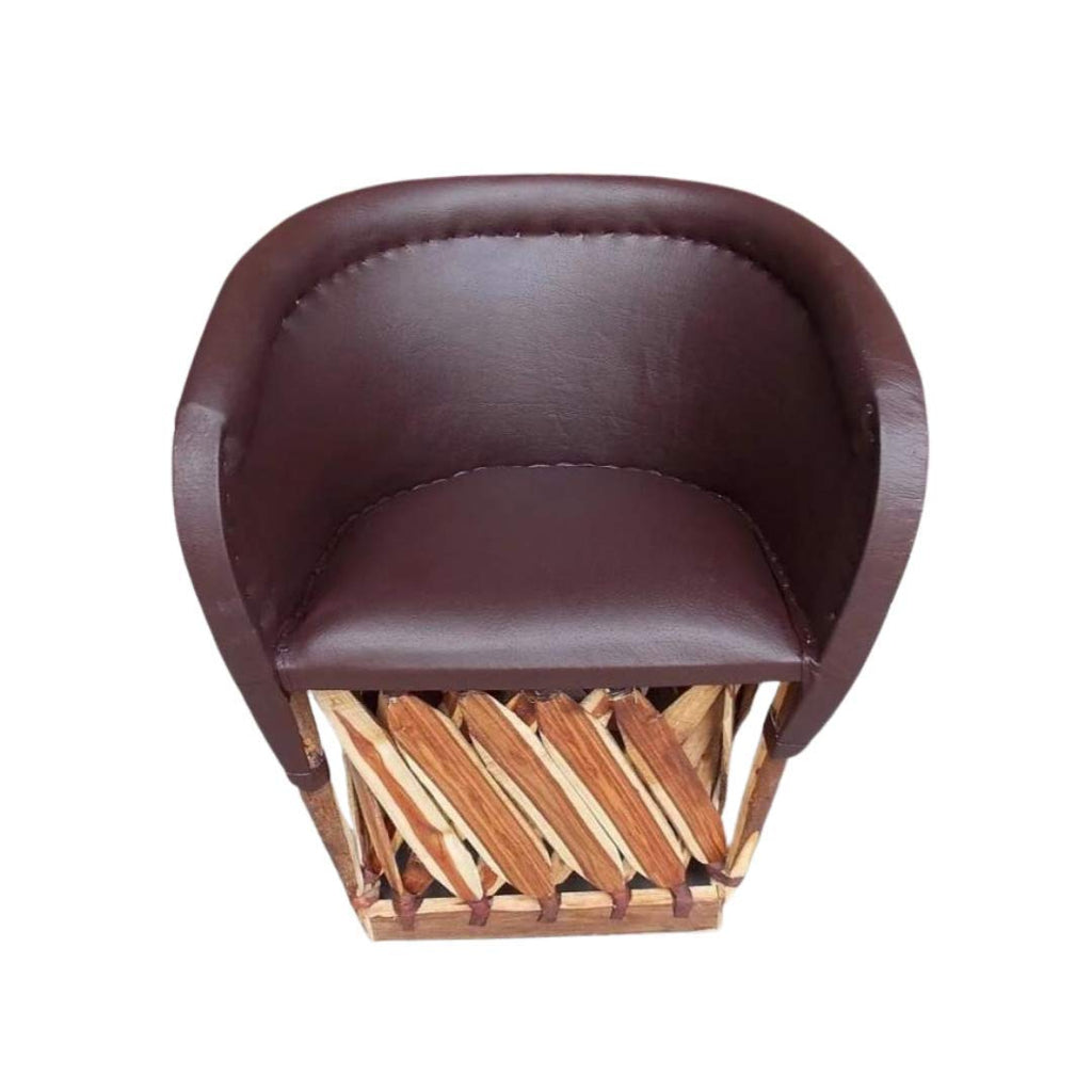 Chocolate Color Mexican Traditional Style Chair P50887