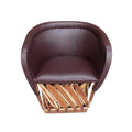 Chocolate Color Mexican Traditional Style Chair P50887