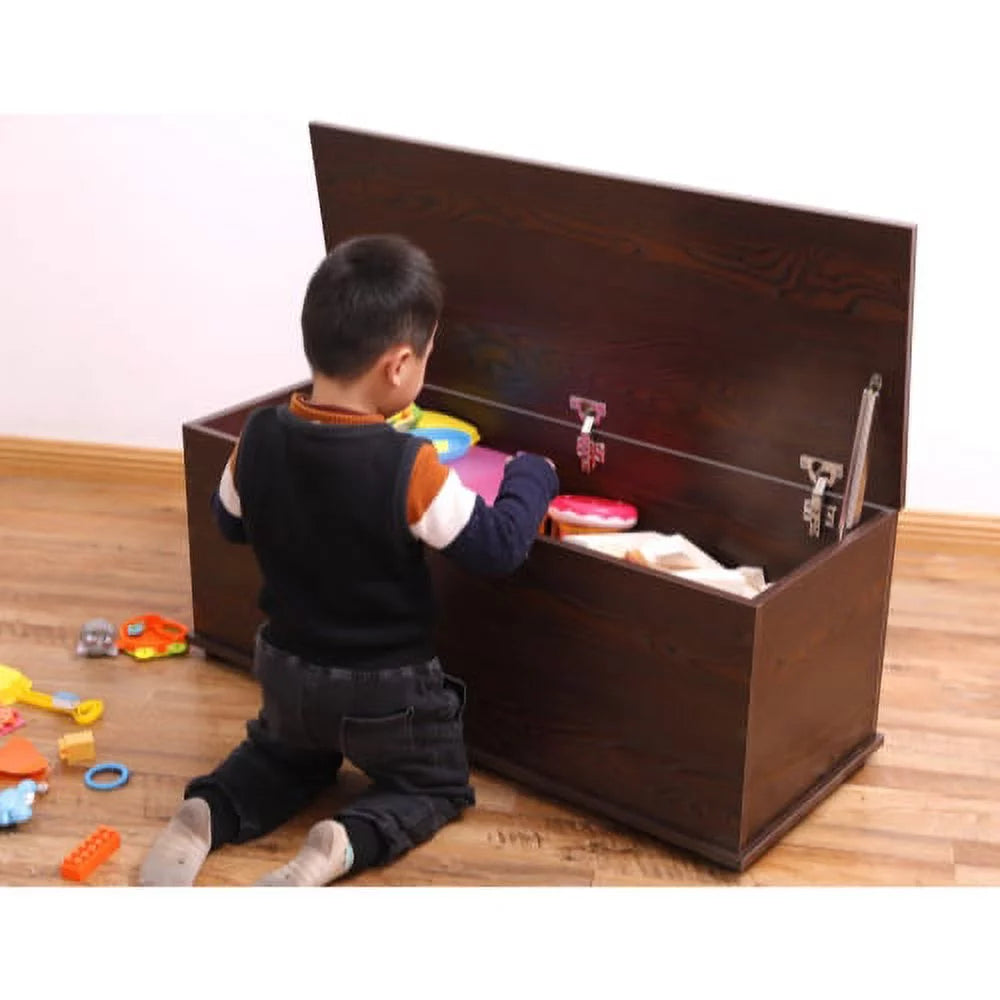 Brown Wooden Toy Box R638