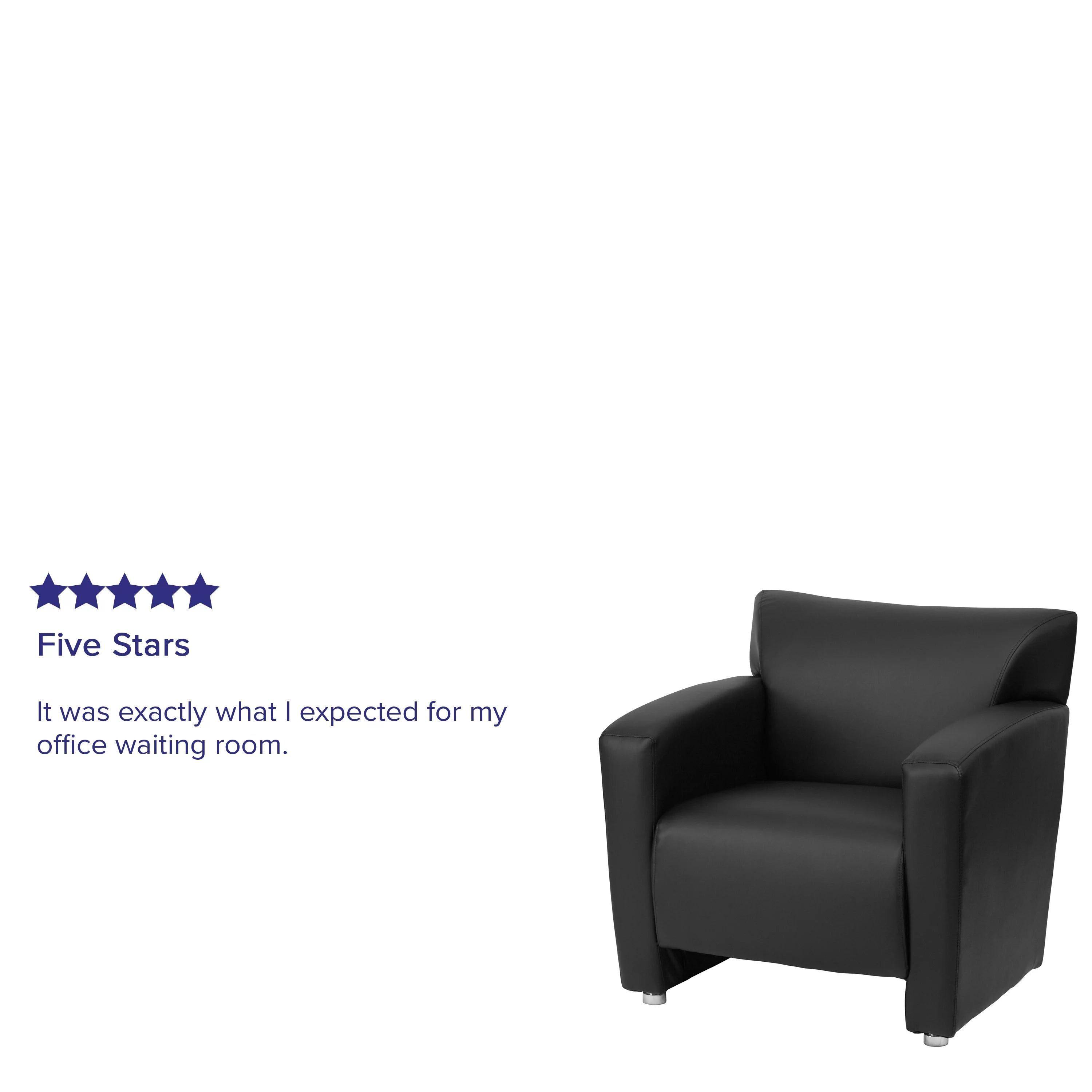Black LeatherSoft Chair V7701