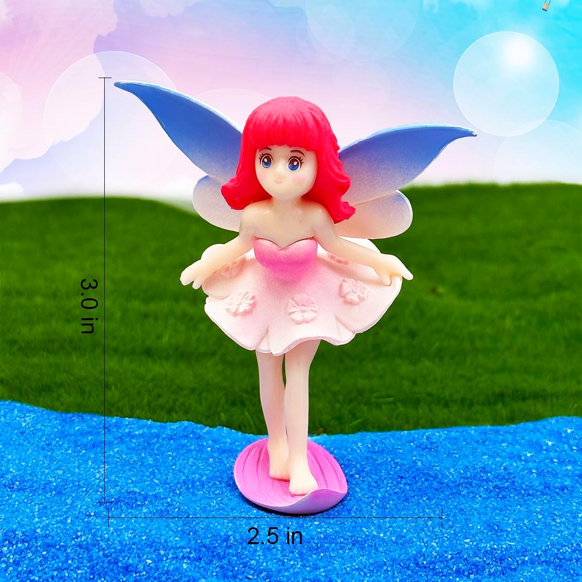 4Pcs Resin Mini Fairy Figurines L861283