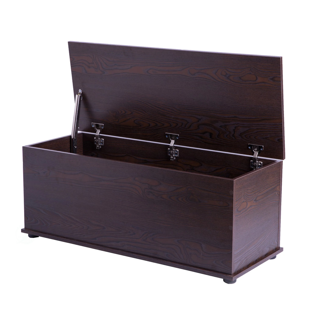 Brown Wooden Toy Box R638
