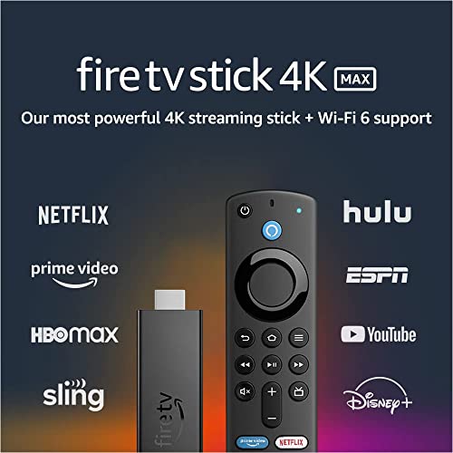 Fire TV Stick 4K Max streaming device, Wi-Fi 6, Alexa Voice Remote M7659