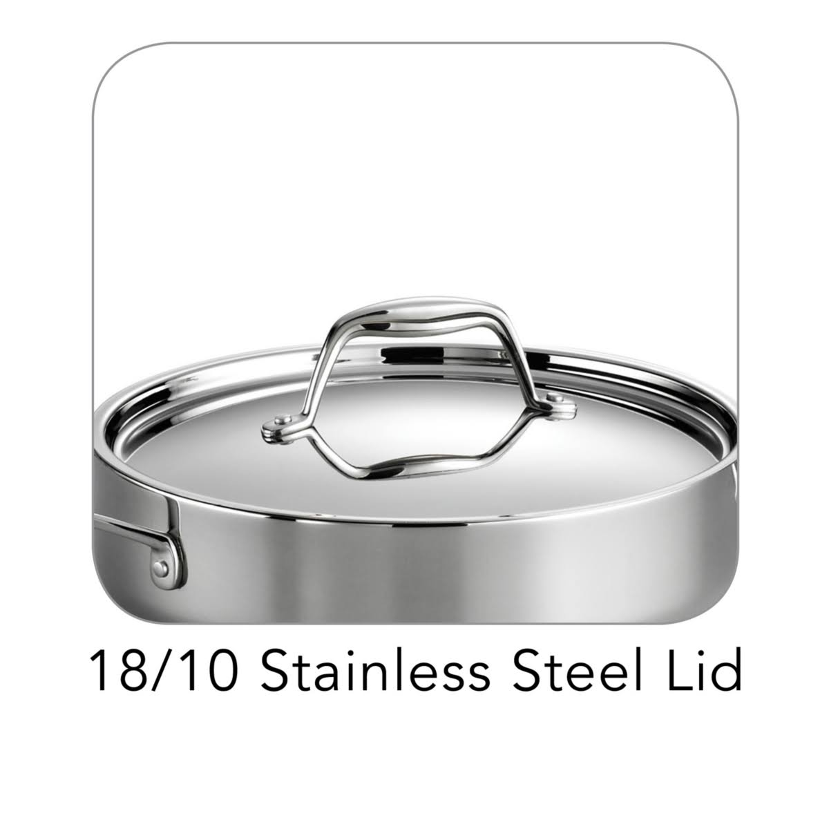 Tri-Ply Clad 3-Quart Covered Deep Saute Pan Y23216