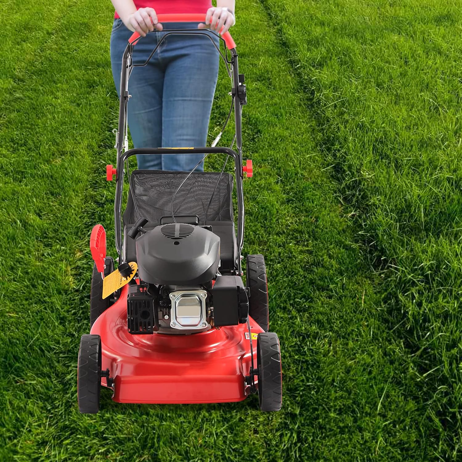 4-Stroke 173CC Self-Propelled Gas Powered Lawn Mower P948552
