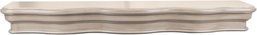 Solid Rustic Wood Floating Mantel Shelves (60in, Grey) K6525