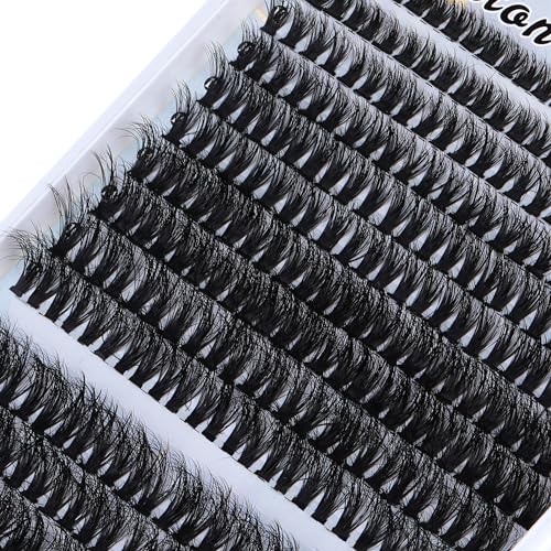 320pcs Individual Lashes D Curl Eyelash Extension Kit with Bond and Seal and Tweezers Y94682