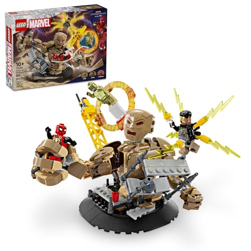 LEGO Marvel Spider-Man vs. Sandman: Final Battle Building Toy Set with Spider-Man Figure I8959