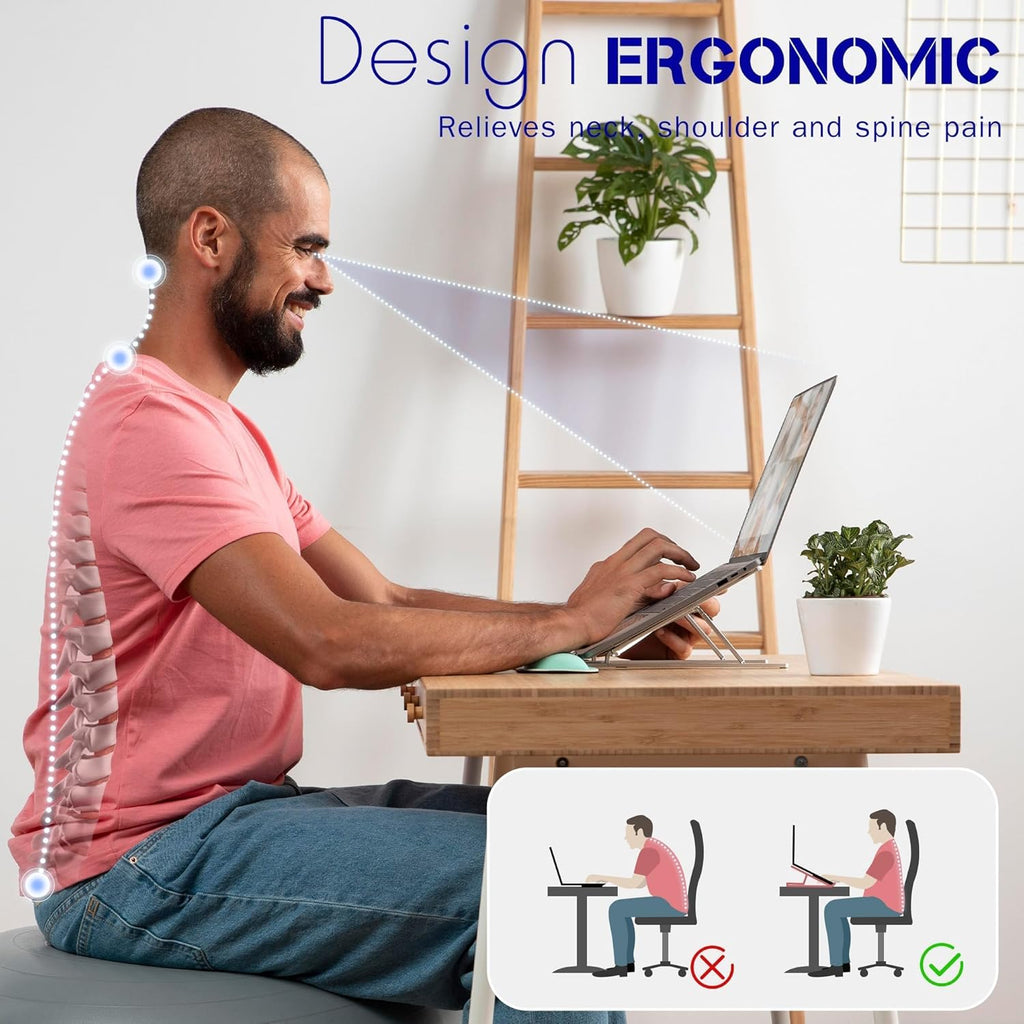 Adjustable Aluminium Alloy Laptop Stand for 10-16" Laptops P9040
