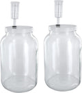 One Gallon Glass Wide Mouth Fermenter Set of 2 X218800
