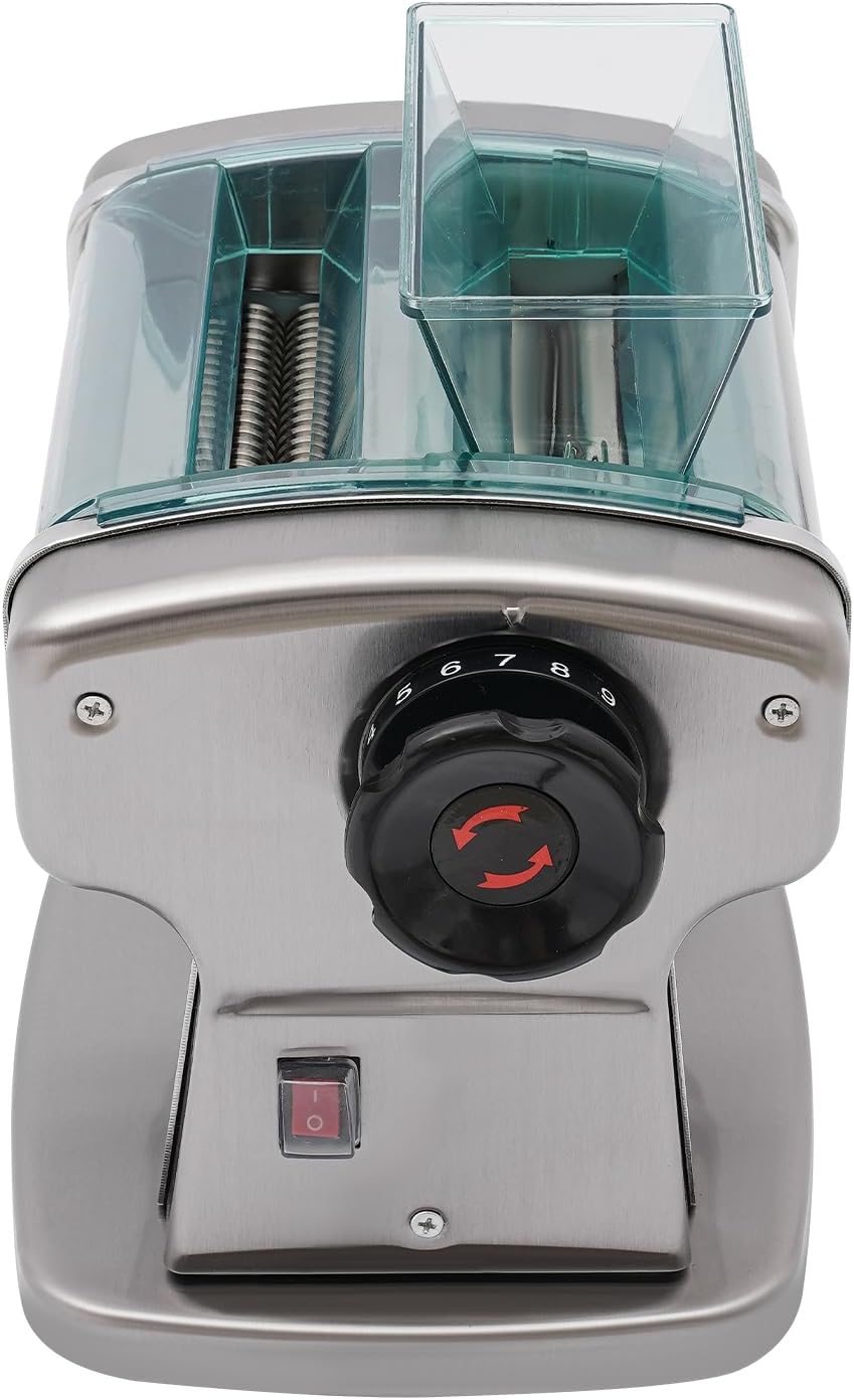 Electric Pasta Maker Machine with 9 Thickness Settings, 2 mm Stainless Steel Blade, 135W Q56783