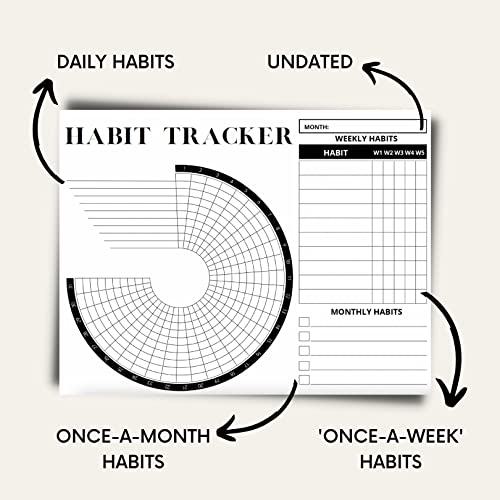 Habit Tracker Calendar with Spiral Binding C23571