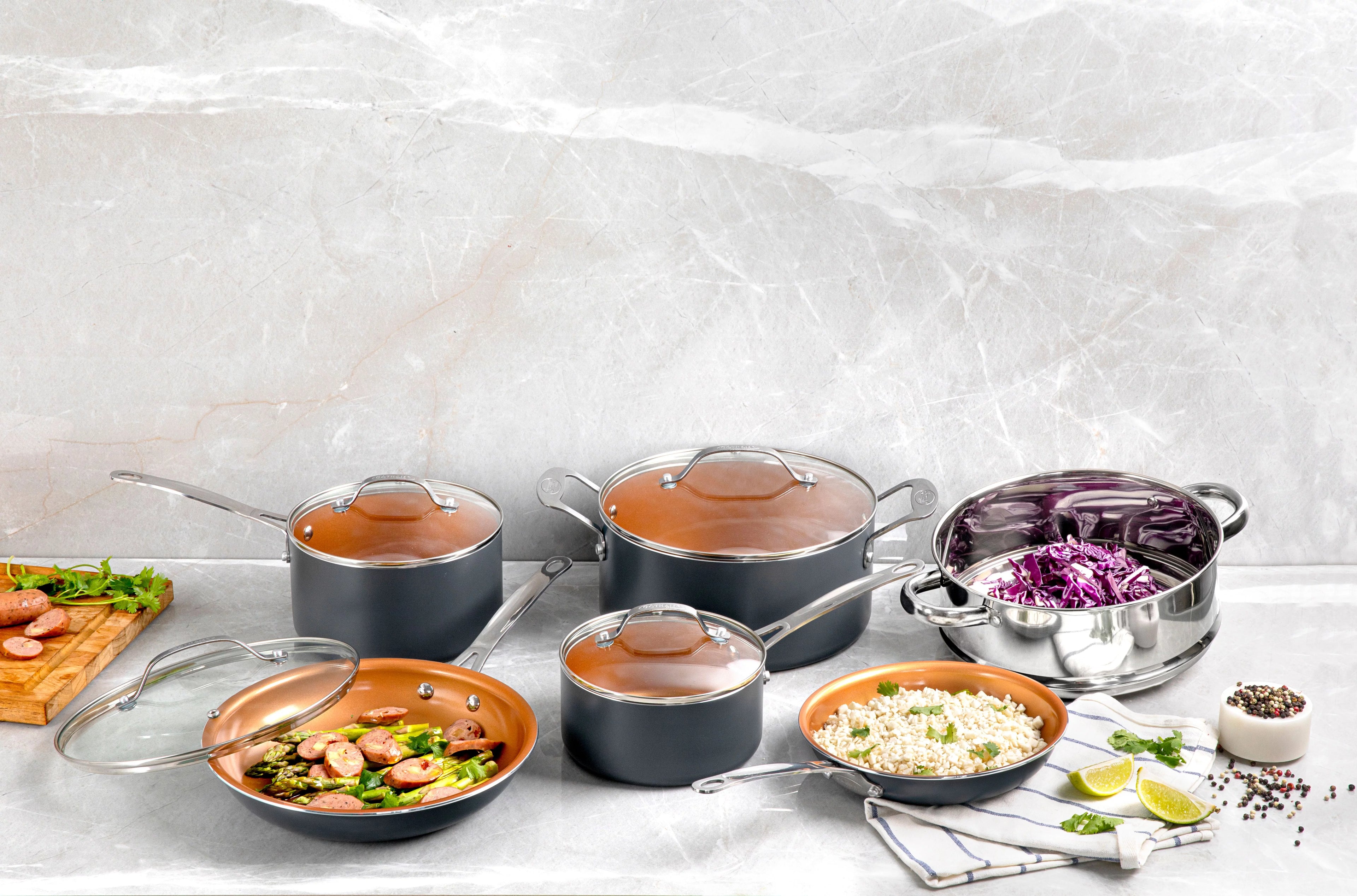 12 Piece Non-stick Cookware Set V711