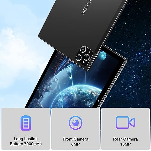Android 13 Tablet 10 Inch 128GB ROM 16GB RAM 2 In 1 with Keyboard Octa-Core 13MP Camera FHD IPS Display A388
