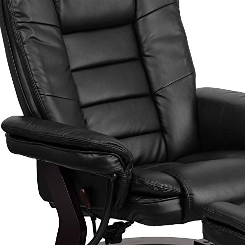Beige LeatherSoft Multi-Position Recliner with Ottoman L716170