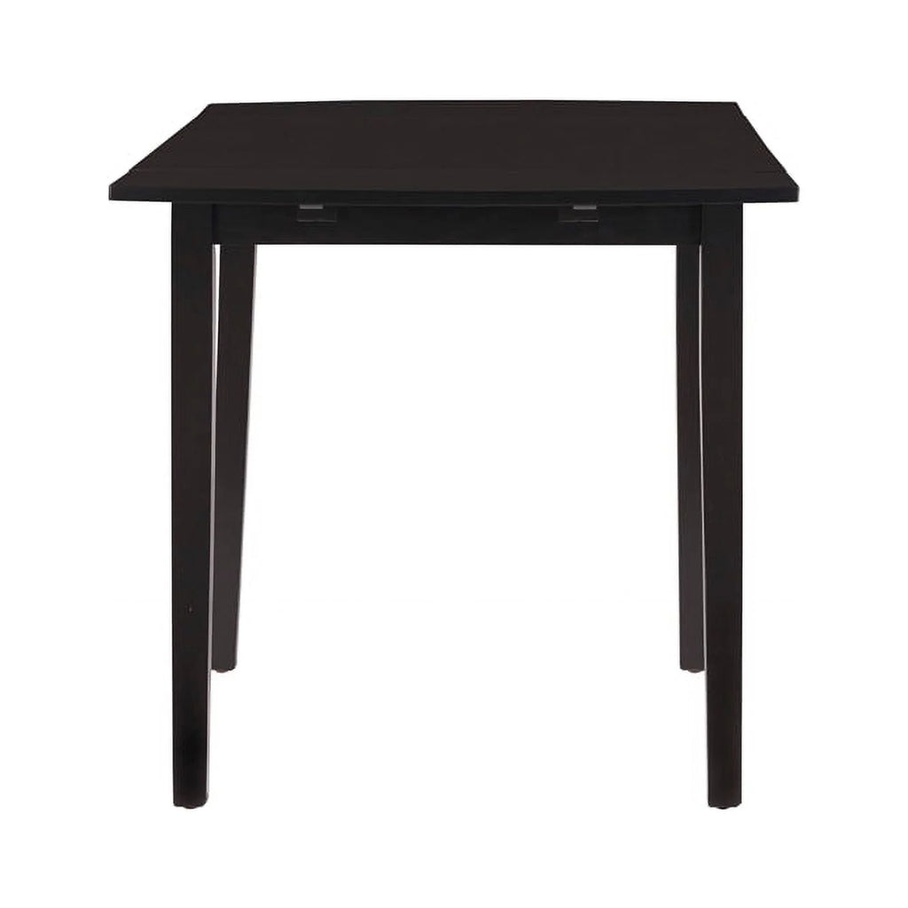 Black Wood Square Drop Leaf Table U19330