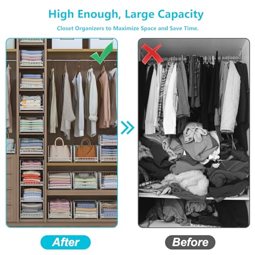 Black 4-tier Sliding Closet Organizers and Drawer Storage Shelves I337