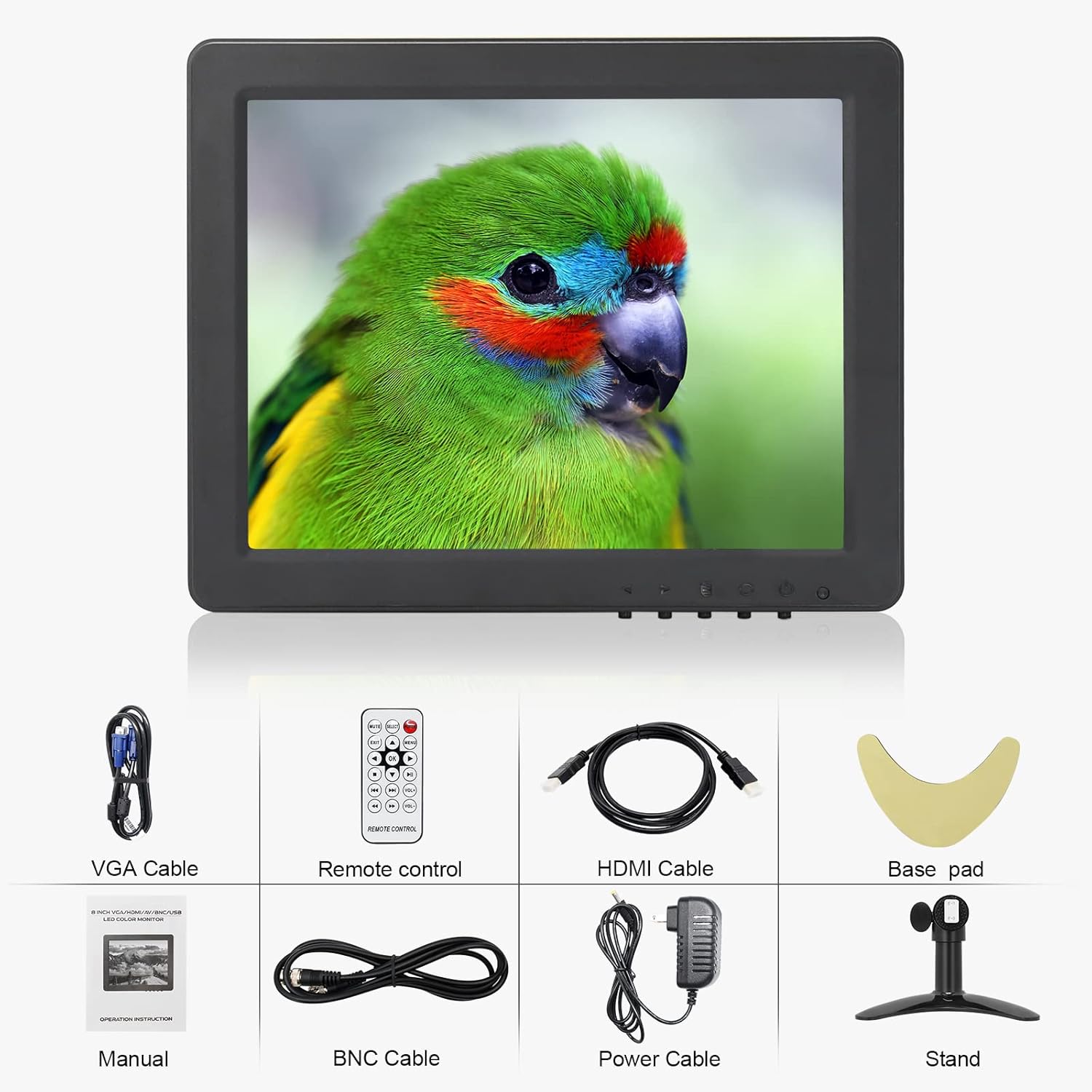 8 inch Portable HDMI Monitor with Speakers, Pack of 2 S8905