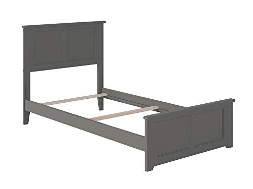 White Twin Extra Long Bed with Footboard M634