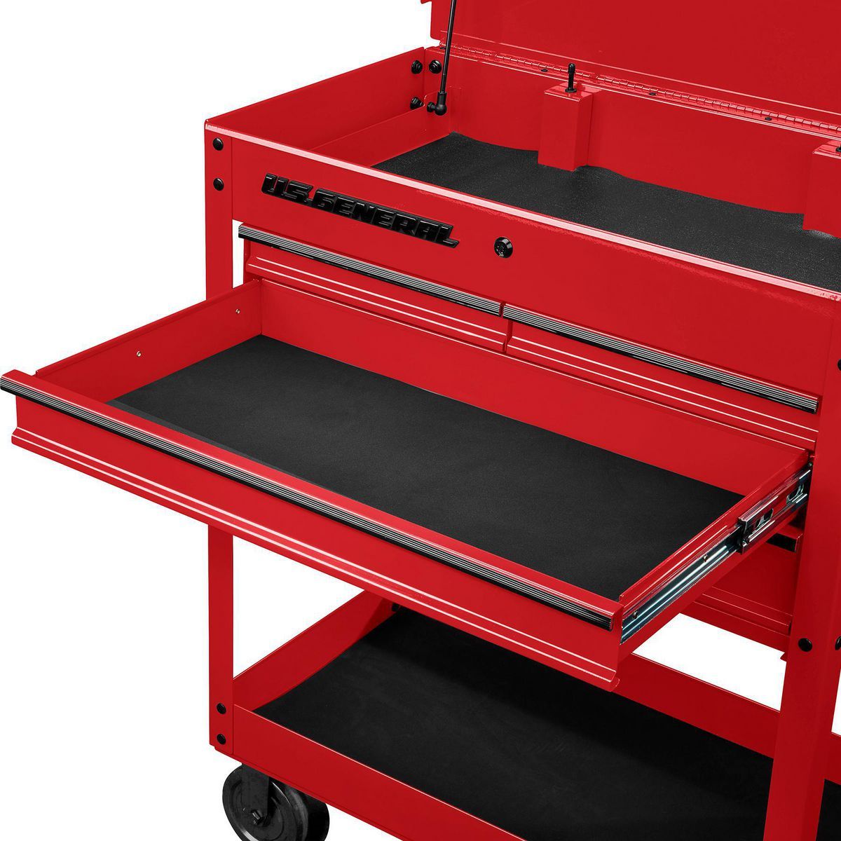 30 in. 4-Drawer Red Tech Cart M838272