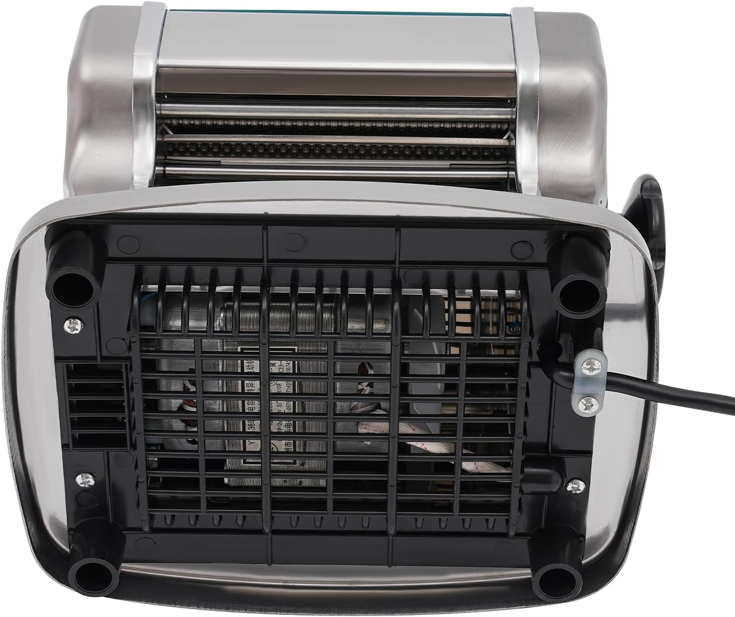 Electric Pasta Maker Machine with 9 Thickness Settings, 2 mm Stainless Steel Blade, 135W Q56783