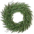 22 Inch Green Artificial Christmas Wreath P90567
