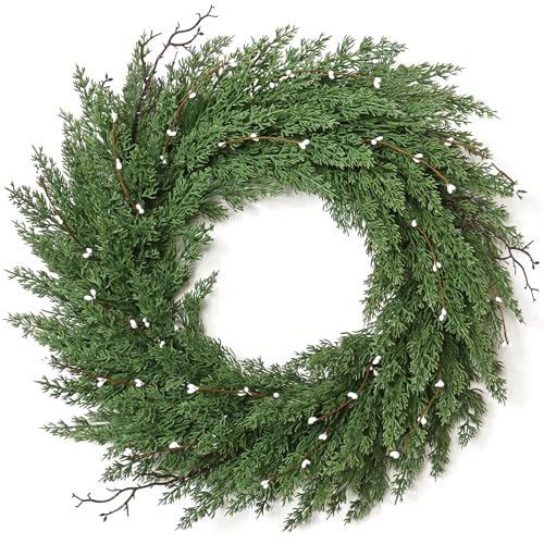 22 Inch Green Artificial Christmas Wreath P90567