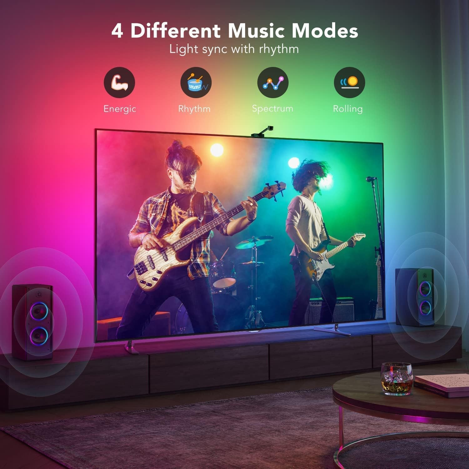 RGBIC Wi-Fi TV Backlights for 55-65 inch TVs P160769