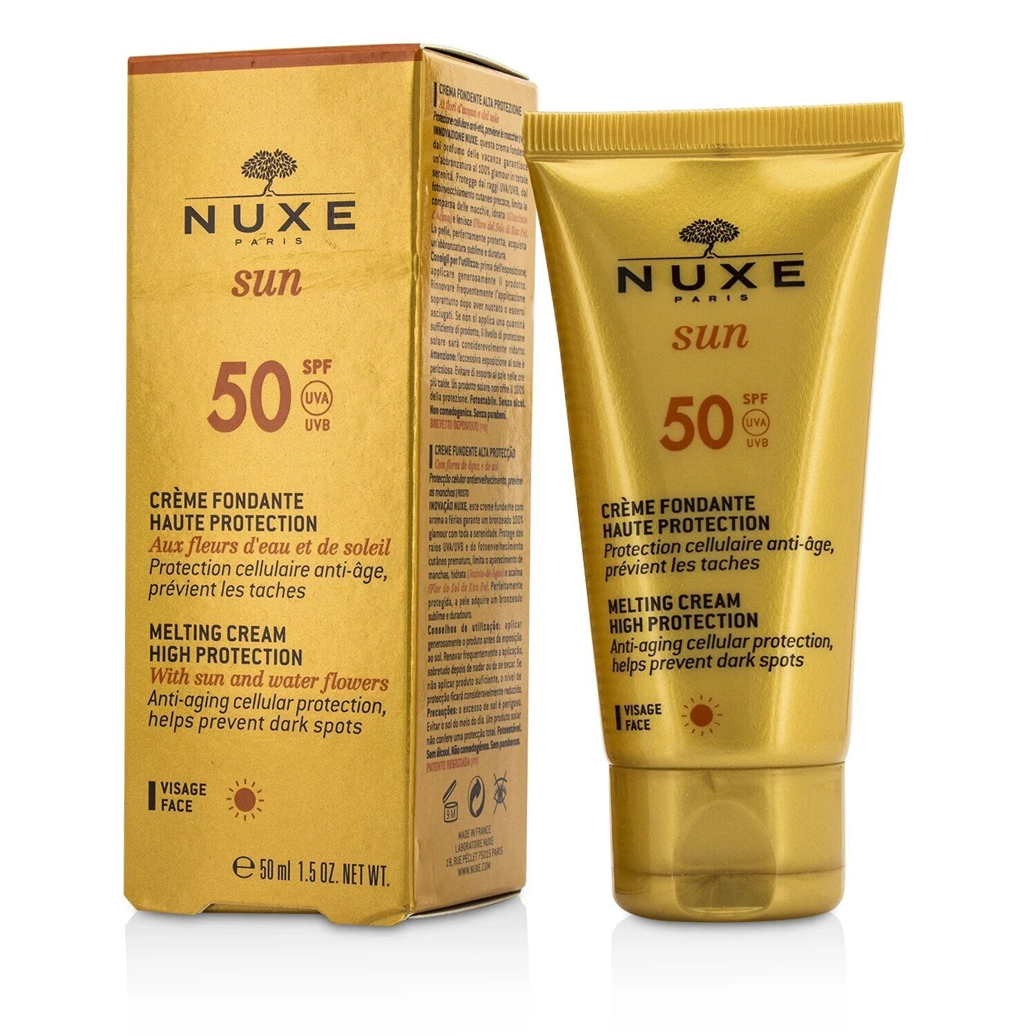 Nuxe Sun Melting Cream High Protection For Face SPF 50 50ml J93063