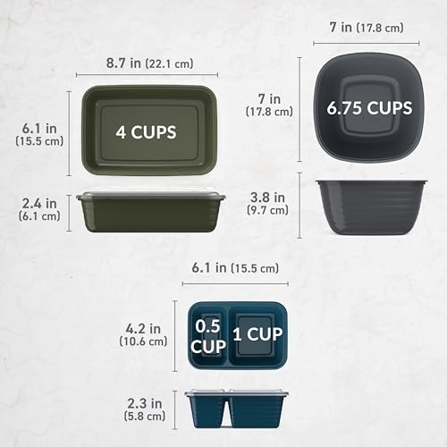 60-Piece Reusable Food Containers Meal Prep Kit B499775