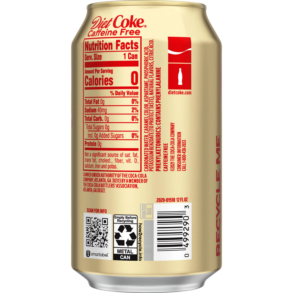 Caffeine Free Soda 12oz Cans (Pack of 18) L71532