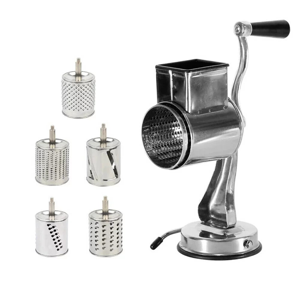 Stainless Steel Rotary Drum Grater with 5 Blades C35287
