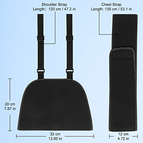 Adjustable Arm Sling Shoulder Immobilizer Support Brace, Black L51957