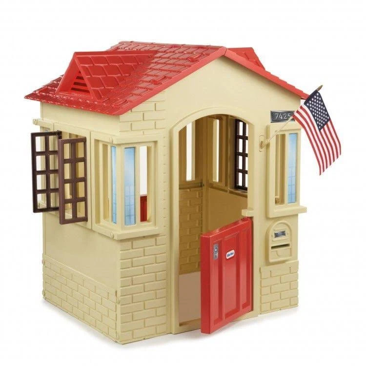 Tan Cape Cottage Small Compact Portable Playhouse T8020