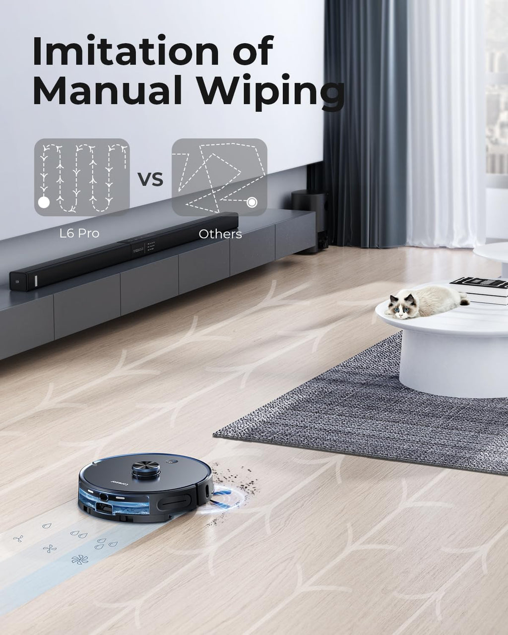 3 in 1 Robot Vacuum and Mop Combo with Self Emptying Station K8842