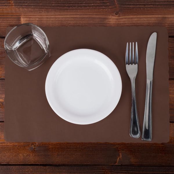 Green Scalloped Edges Disposable Paper Placemats 10"x14" 100 ct Y46580