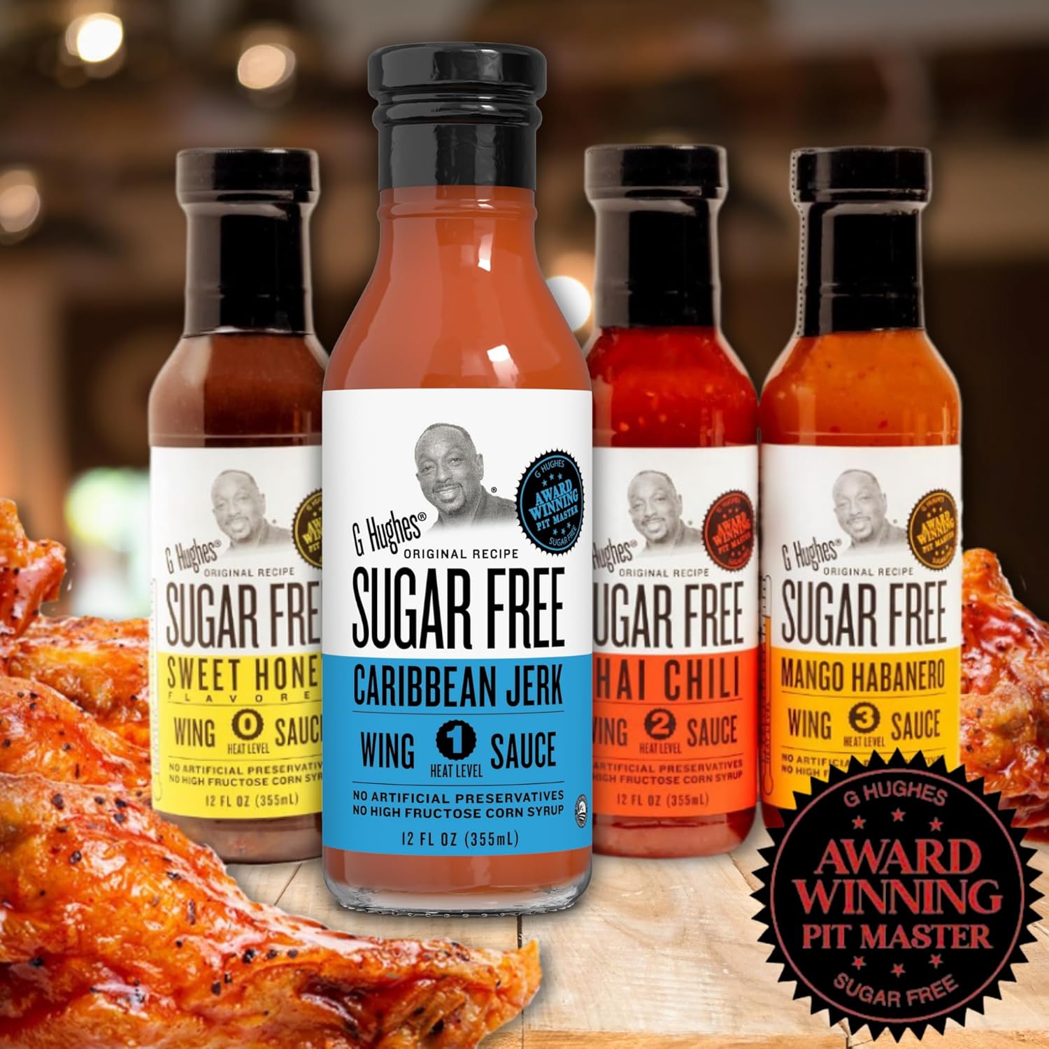 Caribbean Jerk Wing Sauce, 12 Oz. (3 pack) Y7518