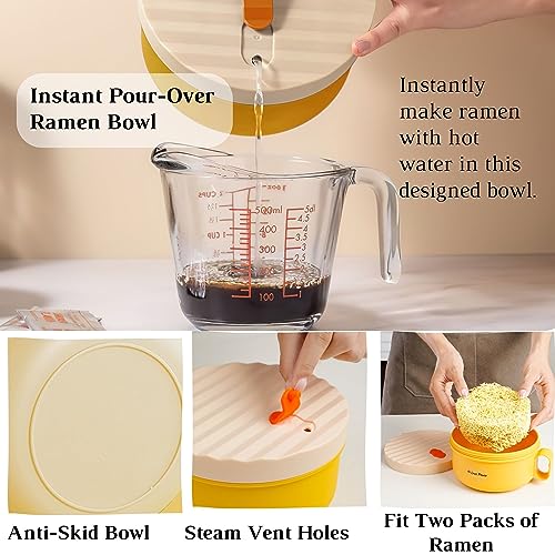 40 oz Microwave Ramen Bowl with Lid C3993