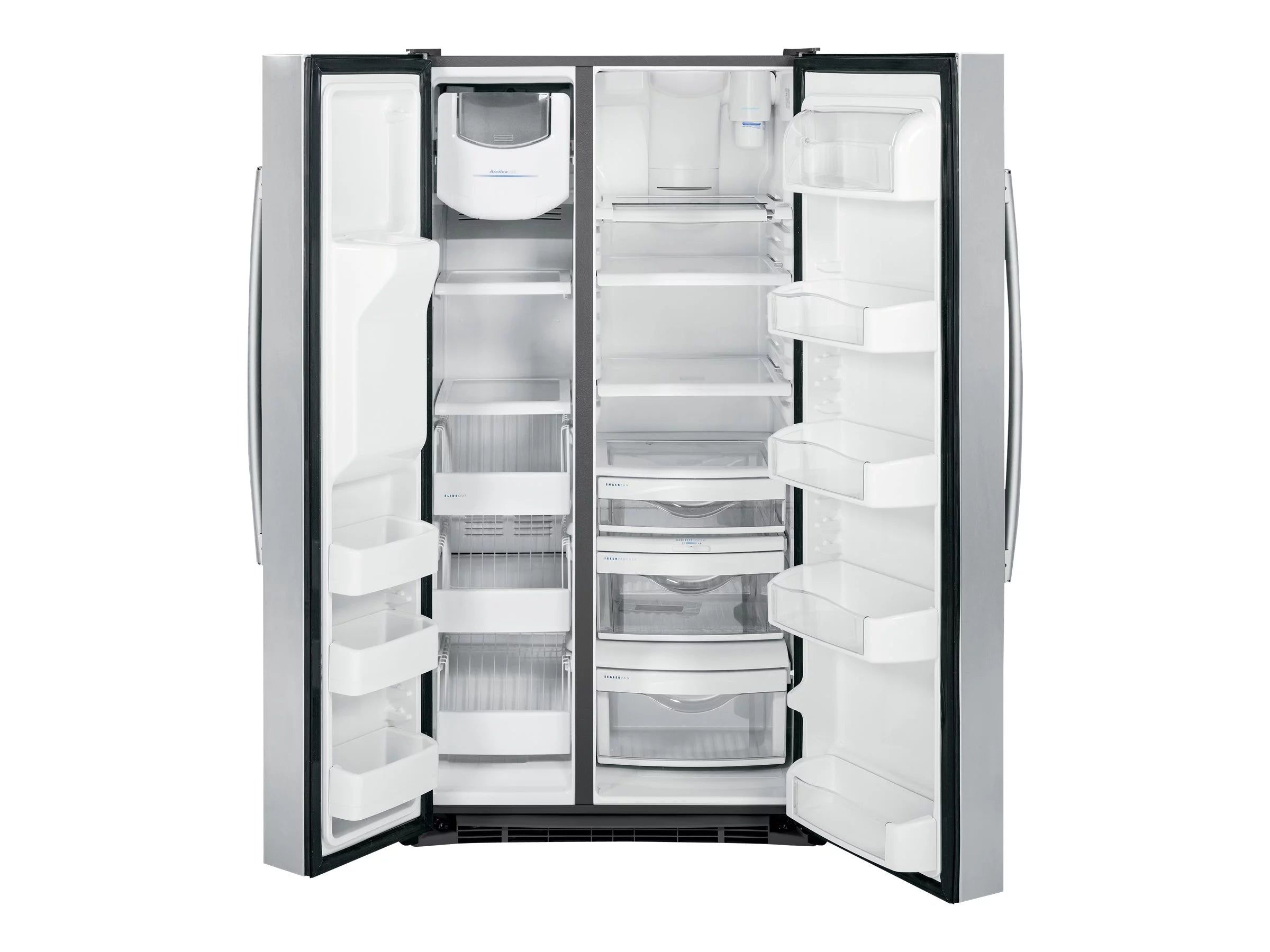 Side-by-side Refrigerator-freezer with Water and Ice Dispenser - 28.4 cu. ft - Stainless Steel M9220