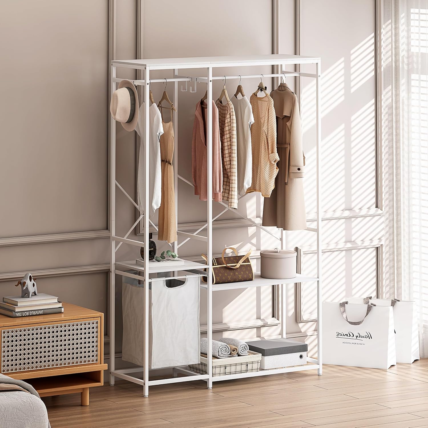 47.2" L x 15.8" W x 72.1" H Portable Wardrobe Closet G7151